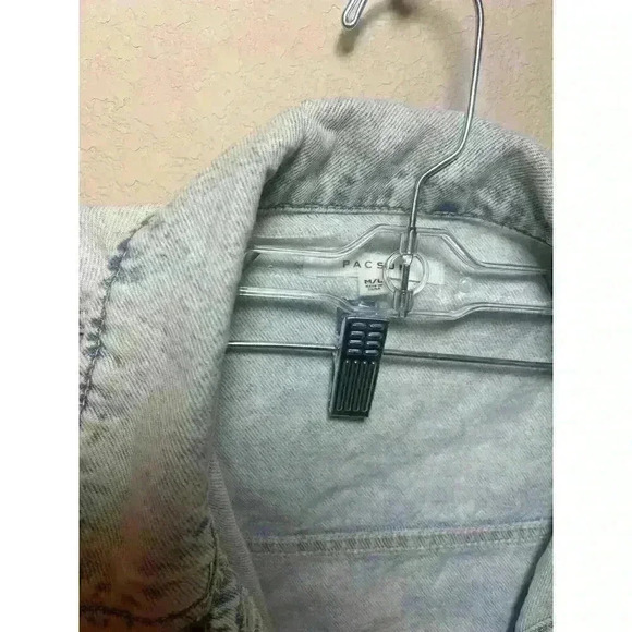 Pacsun cropped jean jacket size M/L in excellent condition - Picture 8 of 9